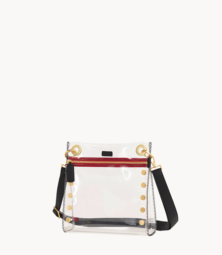 tony-med-clear-crossbody-black-brushed-gold-red-zip