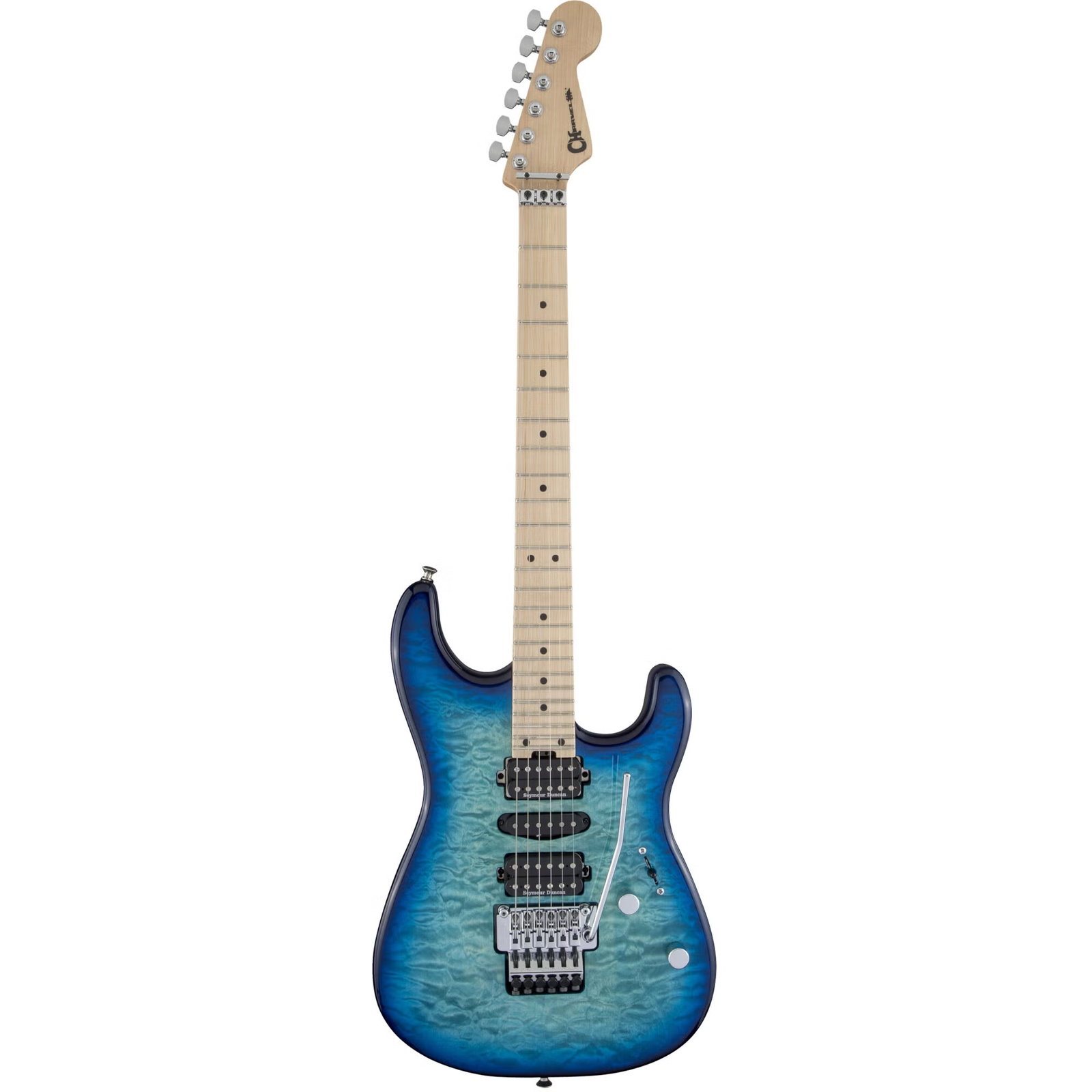 Charvel MJ San Dimas Style 1 HSH FR M QM MN Caribbean Burst elektrische gitaar (B-Stock)