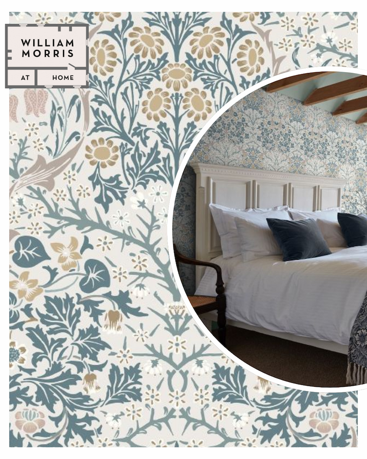 William Morris At Home Blackthorn Wallpaper Daydream 140505