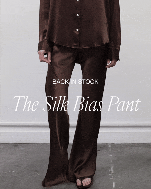 Back in Stock: The Silk Bias Pant