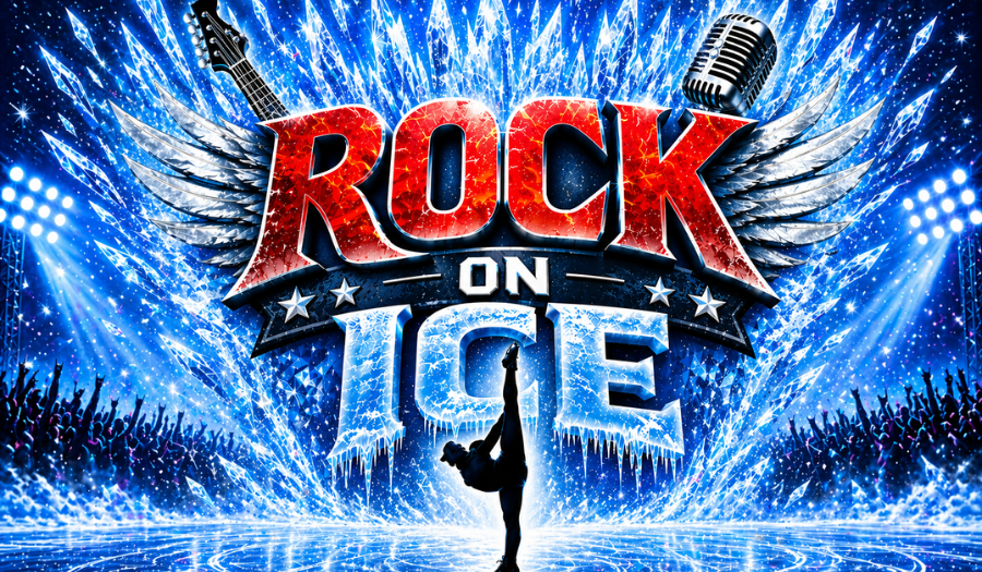 Ice skating performers at a show