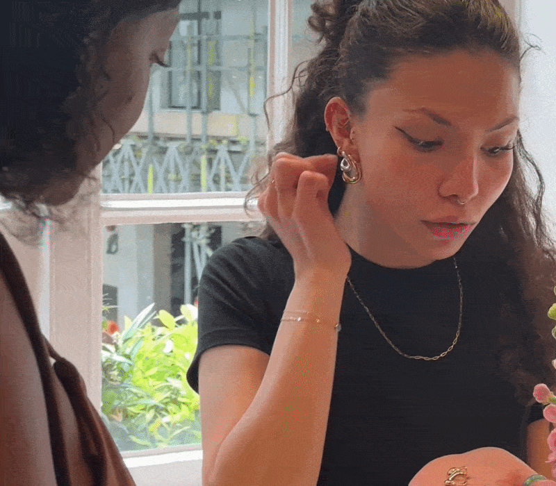 With 72 piercers (and counting!) and over 250 years combined experience, we know no two ears are the same. From placement dilemmas, to jewellery advice, to aftercare routines - trust your ear stack with the experts.