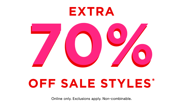 70% off sale styles