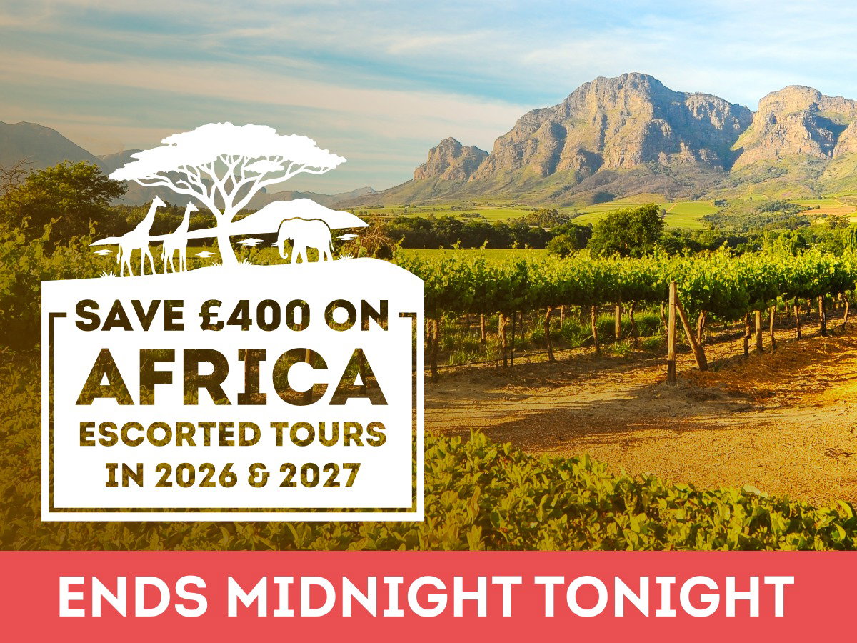 Save £400 per couple on Africa Escorted Tours in 2026 and 2027