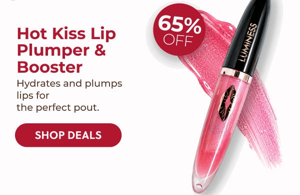 HOT KISS LIP PLUMPER: Plump and hydrate your lips with a glossy finish that lasts through every celebration.