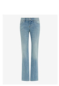 Mid Rise Light Wash Bootcut Jeans