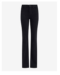 Mid Rise Black Wash Bootcut Jeans