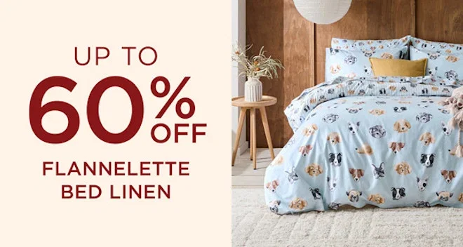 Up To 60% Off Flannelette Bed Linen