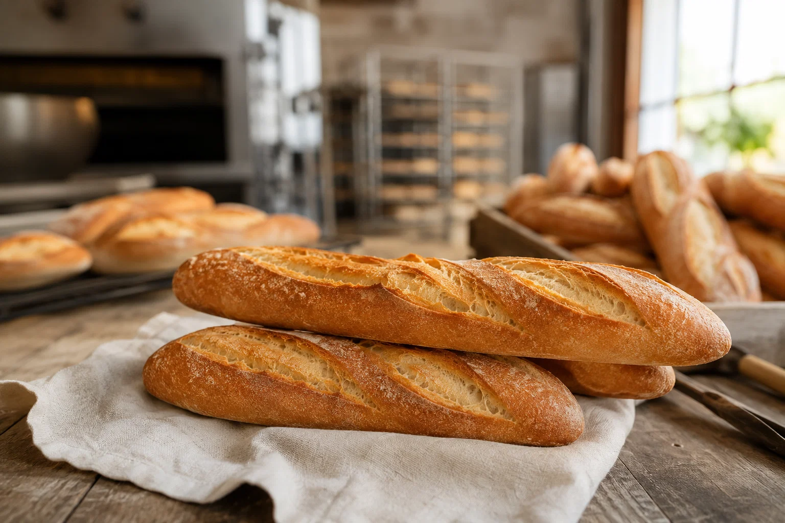 Bio Desem Baguette Wit — 16 x 400 gram | MegaFoodStunter