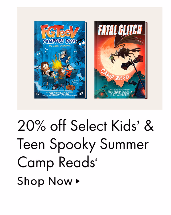 20% off Select Kids' & Teen Spooky Summer Camp Reads