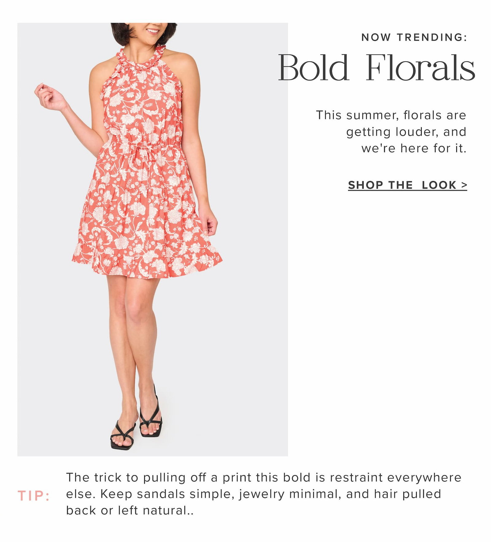  Khloe Ruffle Halter Dress
