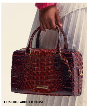 LETS CROC ABOUT IT PURSE