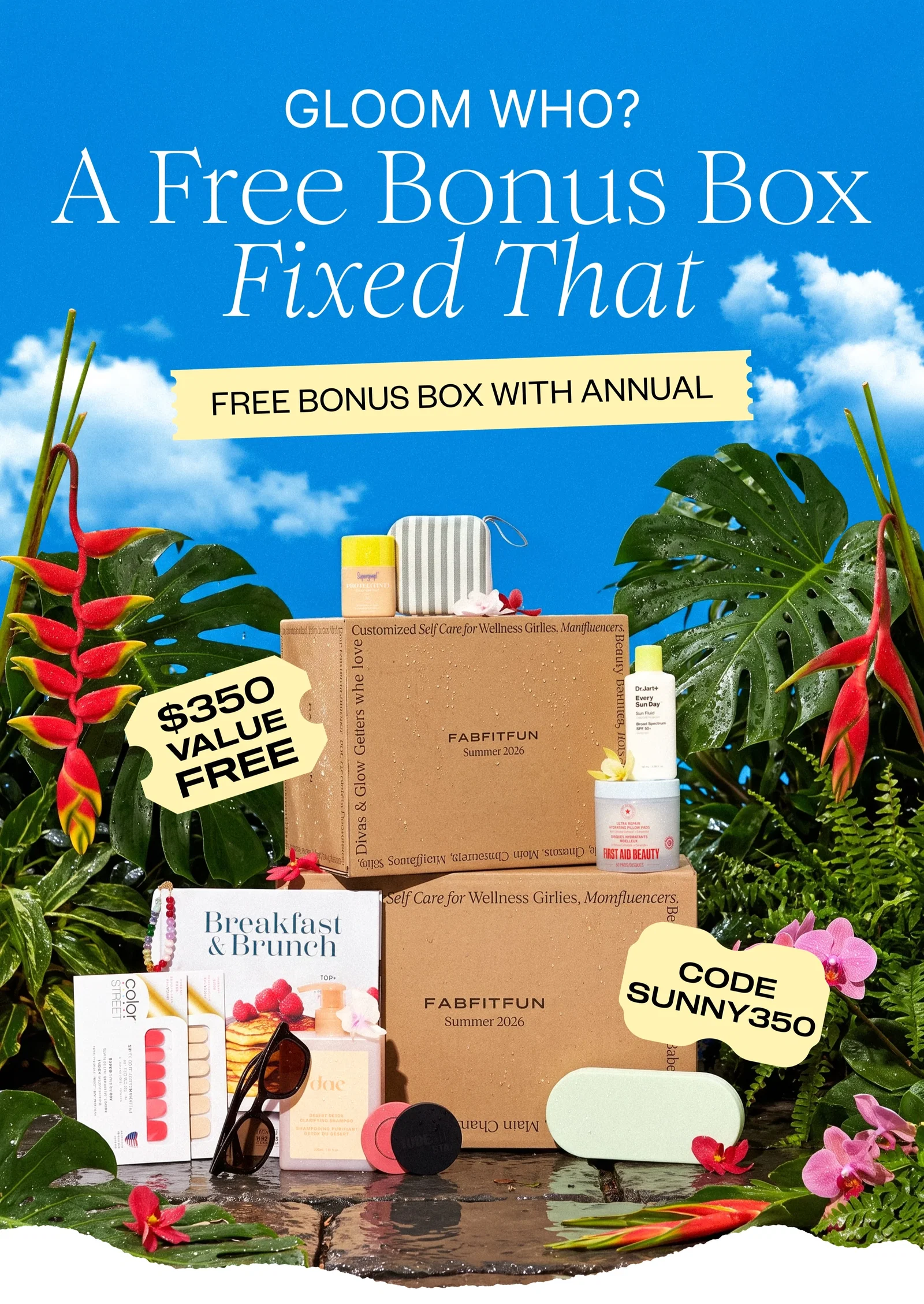GLOOM WHO? | A Free Bonus Box Fixed That | FREE BONUS BOX WITH ANNUAL | $350 VALUE FREE | CODE SUNNY350