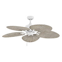 Tropic Air 52 inch Matte White with Weathered Wood Blades Fan by Hinkley