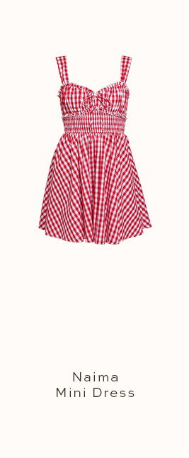 Naima Mini Dress - Red Gingham