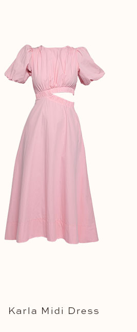 Aminah Puff Sleeve Dress - Pink