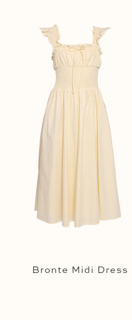 Bronte Midi Dress - Butter Yellow