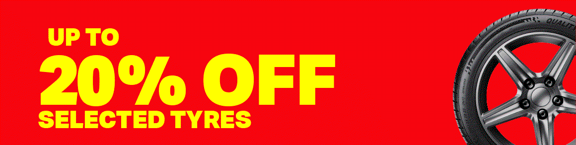 UP TO 20% OFF SELECTED TYRES** | 10% OFF TWO OR THREE TYRES USING CODE: GBP10 | 20% OFF FOUR TYRES USING CODE: GBP20