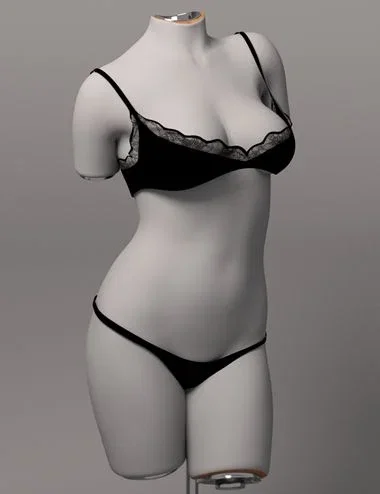 dForce EG RWXB Lace Lingerie Set for Genesis 9
