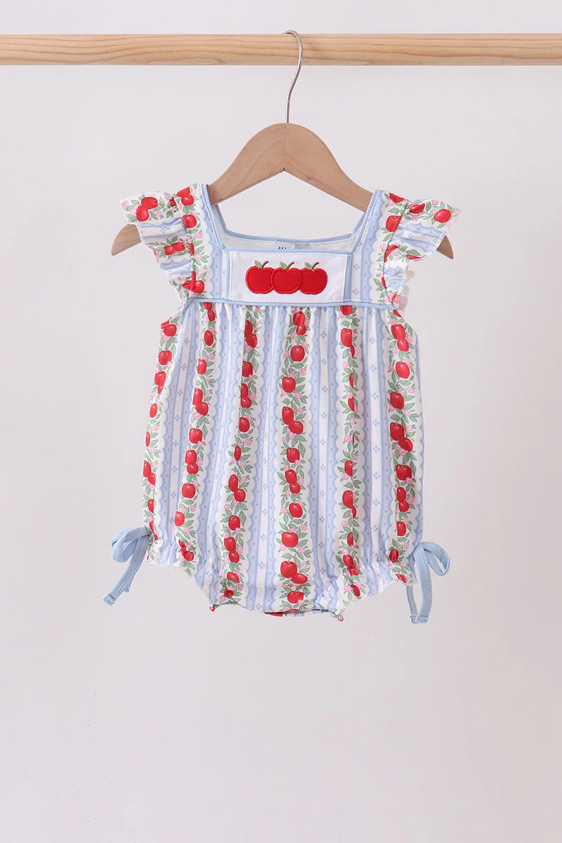 Image of Red Apple Applique Bubble
