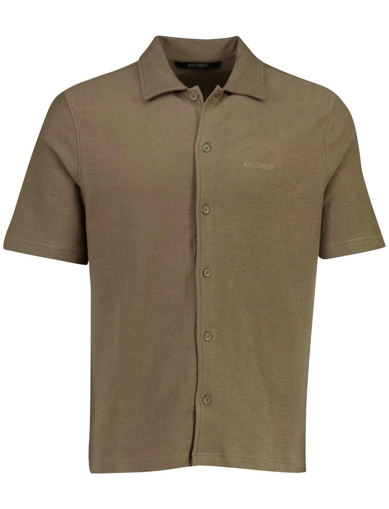 Bruin Airforce overhemd 100% katoen normale fit