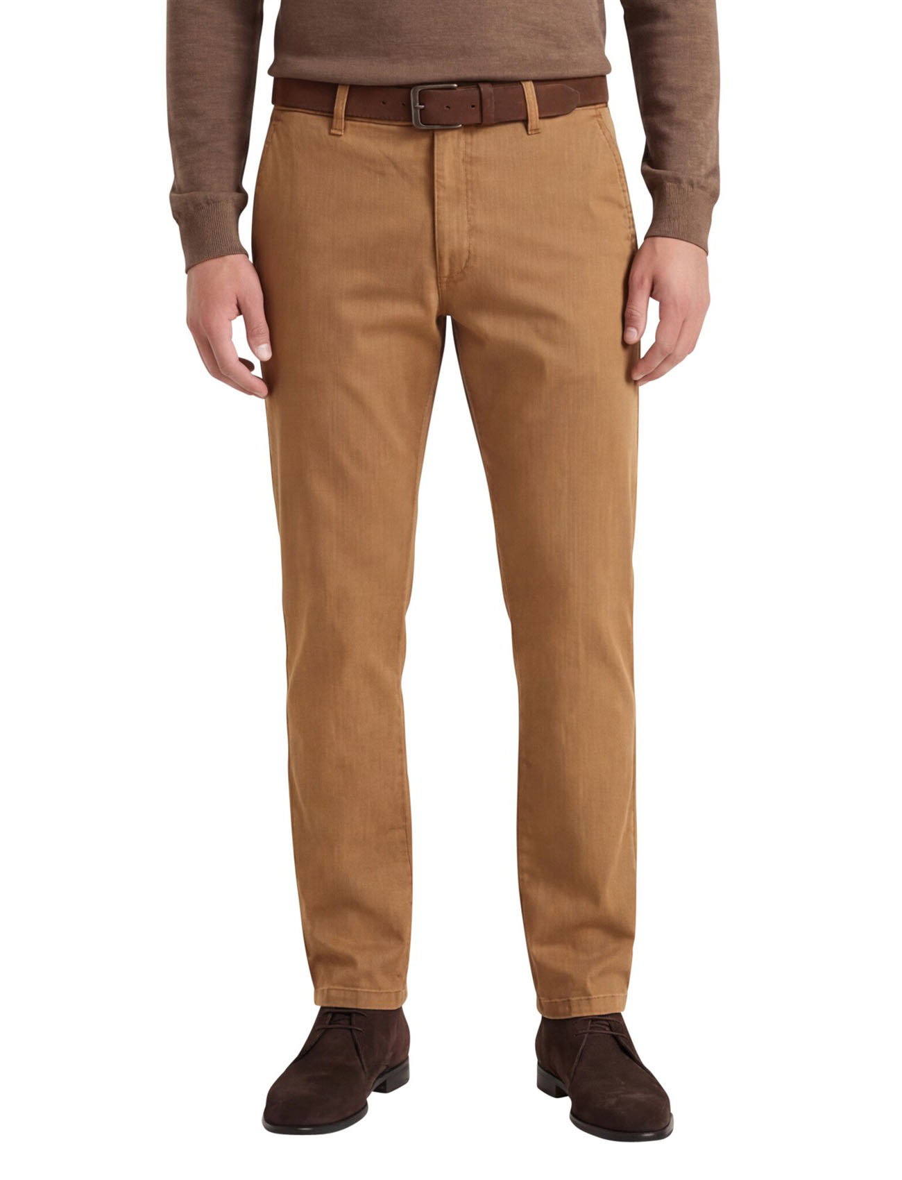 Katoenen pantalon koper M.E.N.S. Madison