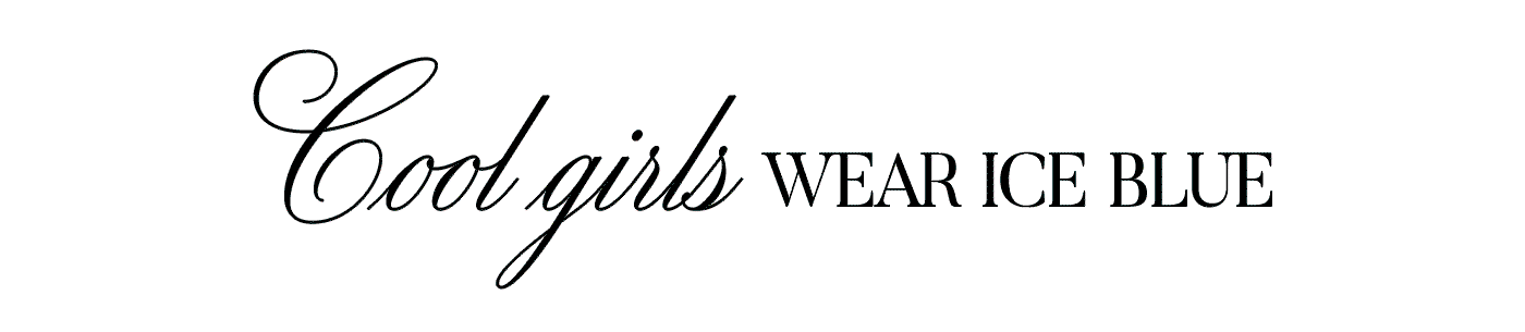 COOL GIRLS WEAR ICE BLUE