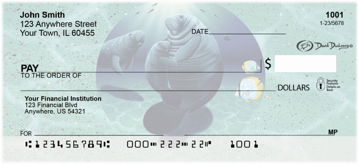 Image of Manatee's Personal Checks by David Dunleavy