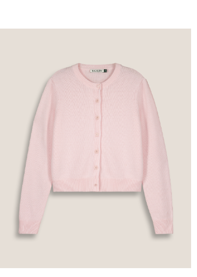 Marie Wool Blend Crew Neck Cardigan