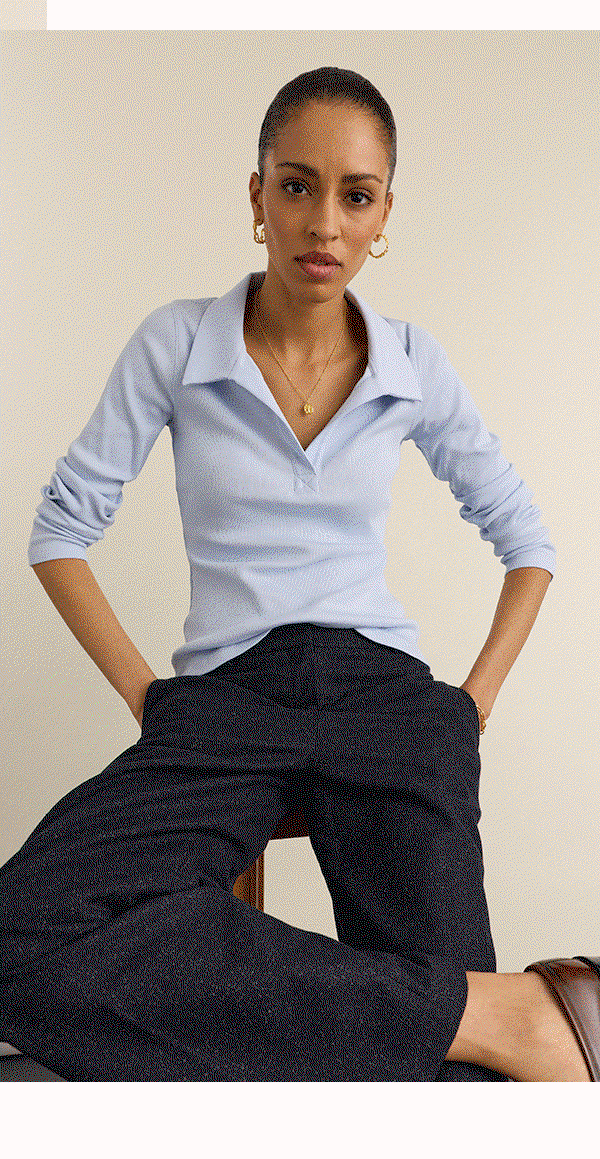 Fern Light Blue Top