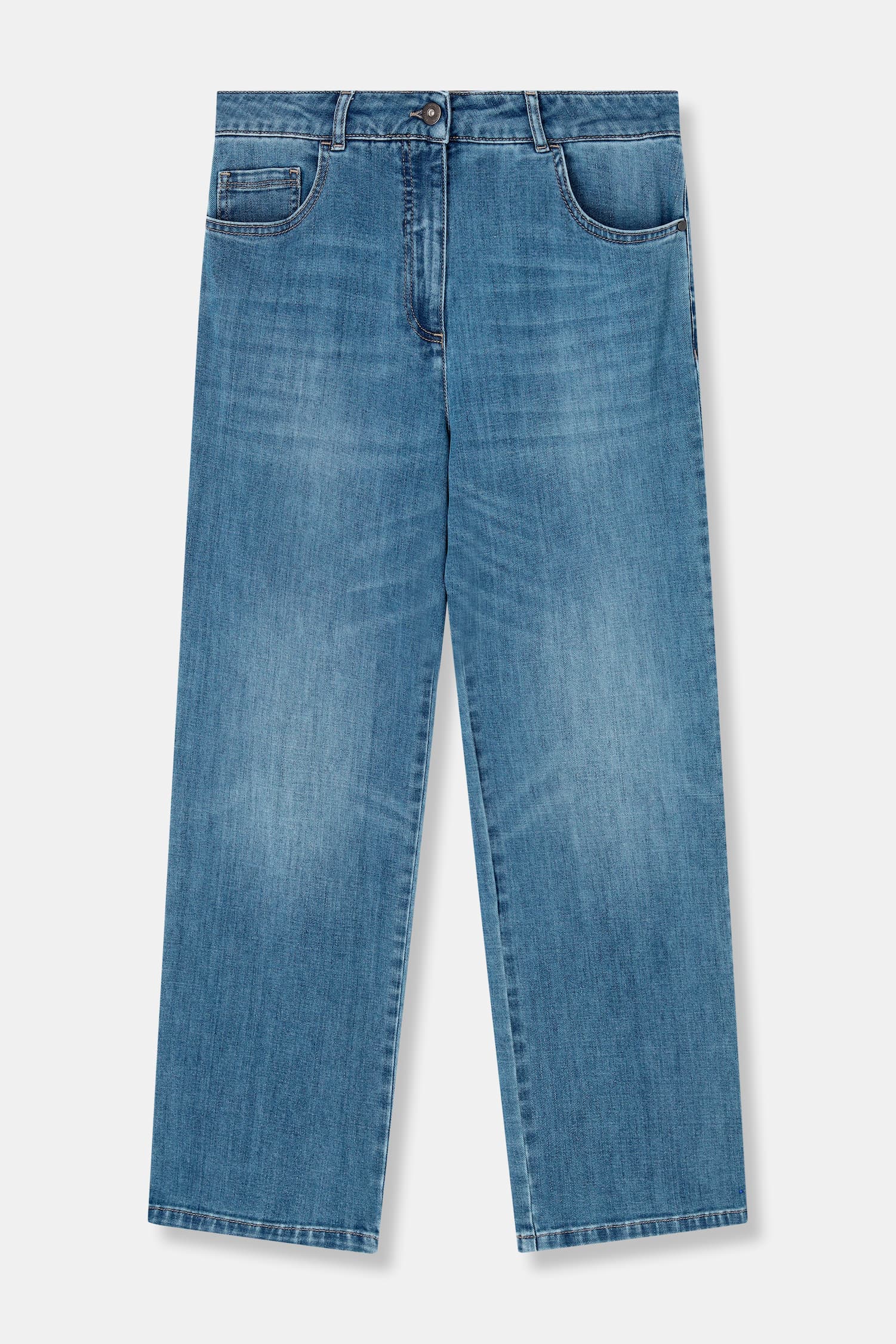 ROLLING Straight-leg blue denim