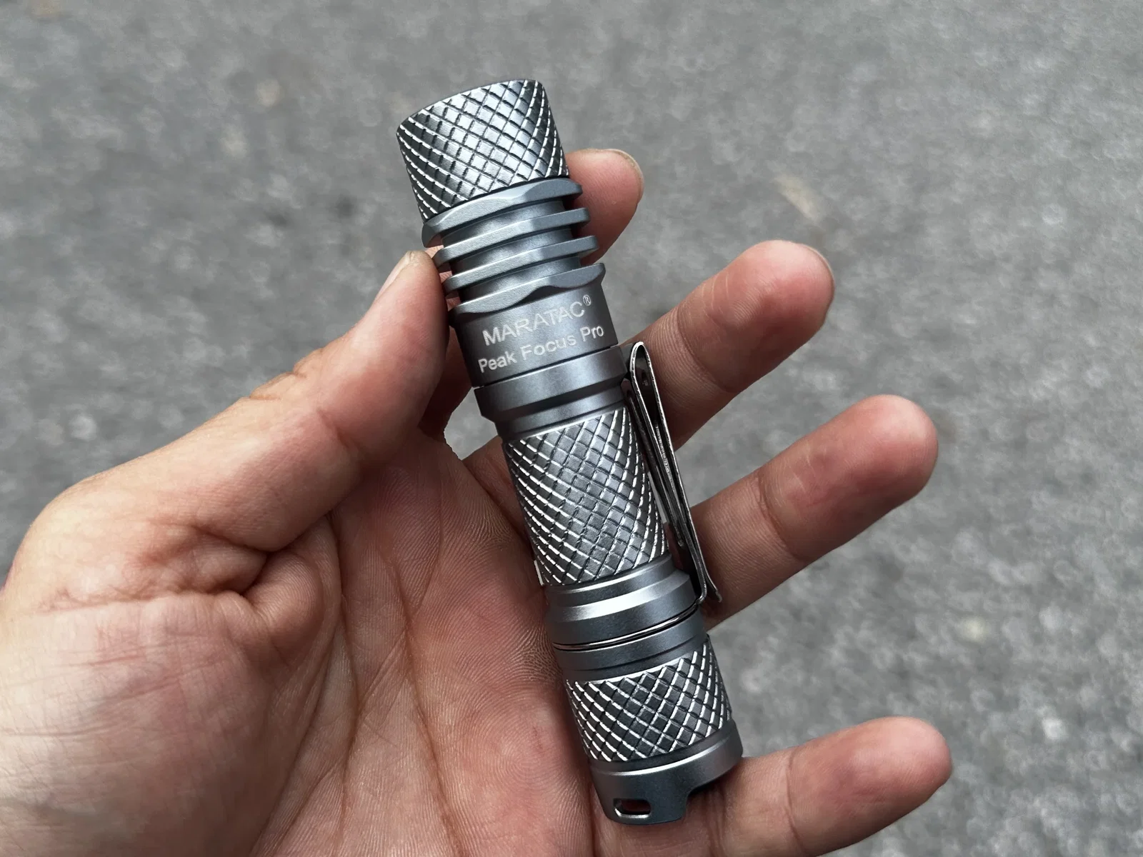 Peak Focus Pro AA 14500 Flashlight by Maratac