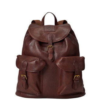 Mochila de cuero Heritage marrón