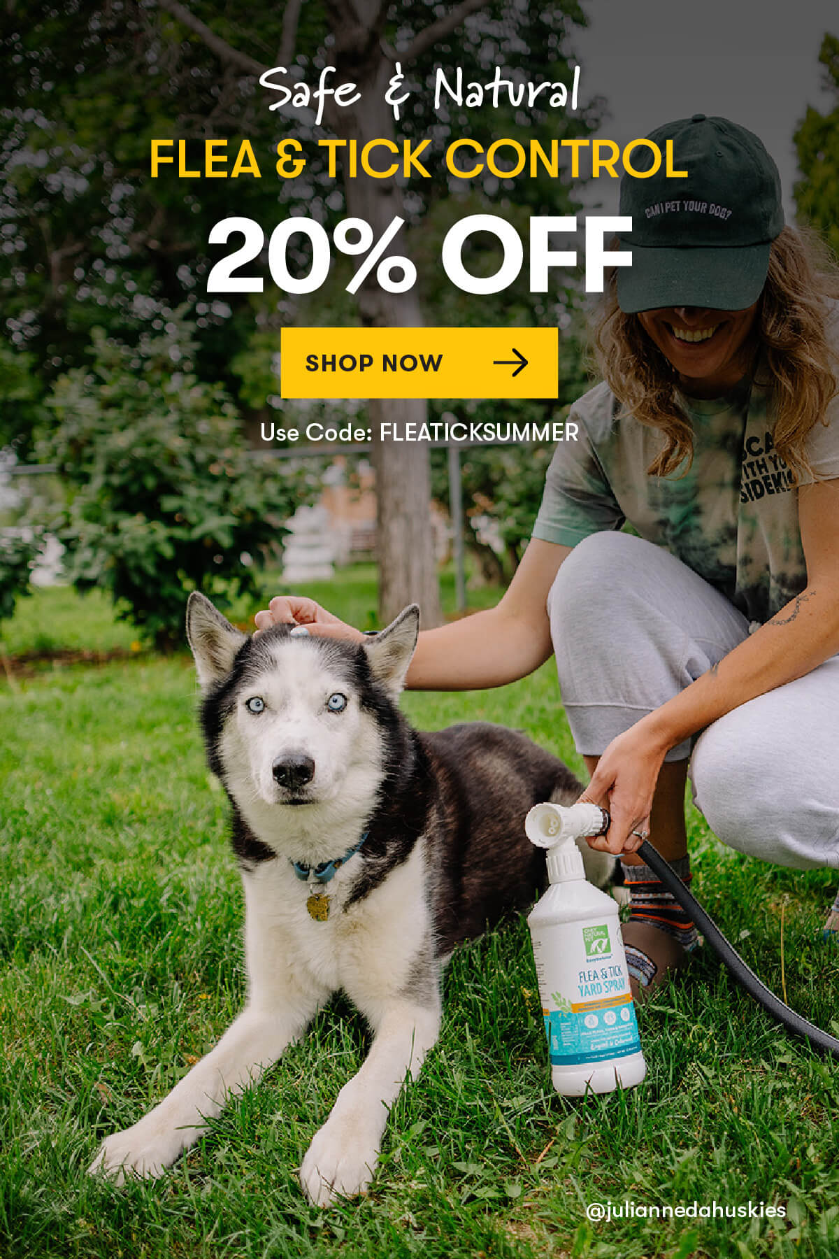 Natural Flea & Tick Control - 20% OFF