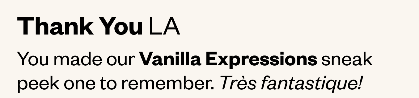 This is Vanilla, Unscripted
