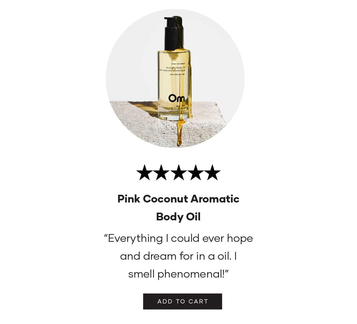 Pink Coconut Aromatic Body Oil