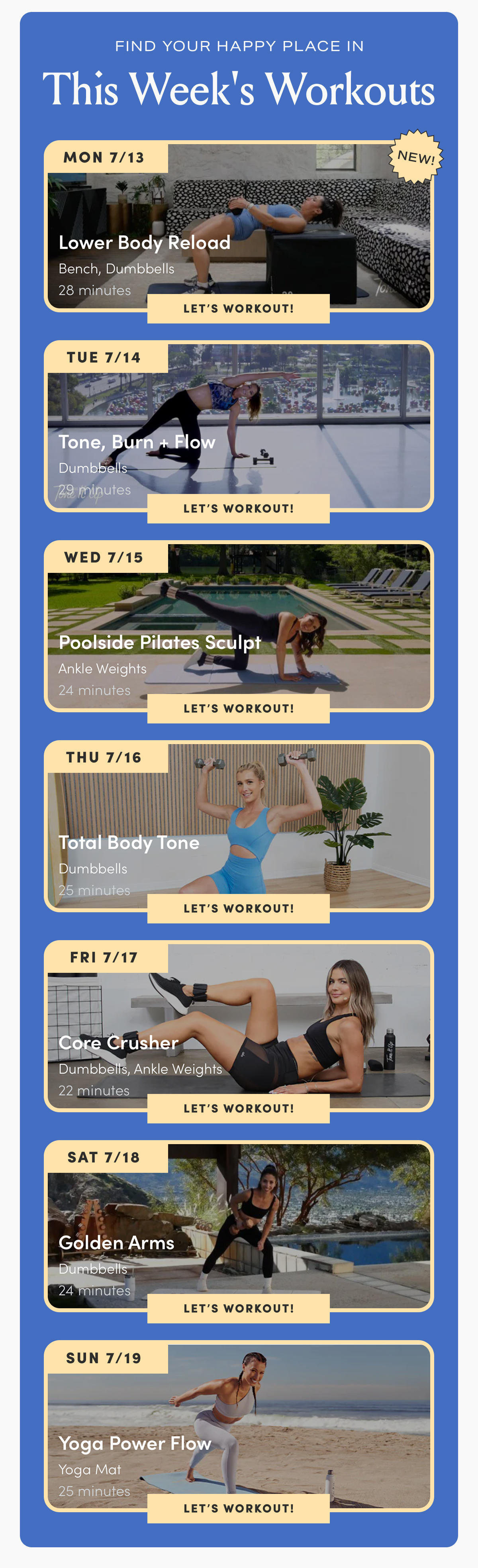 This Week's Workouts