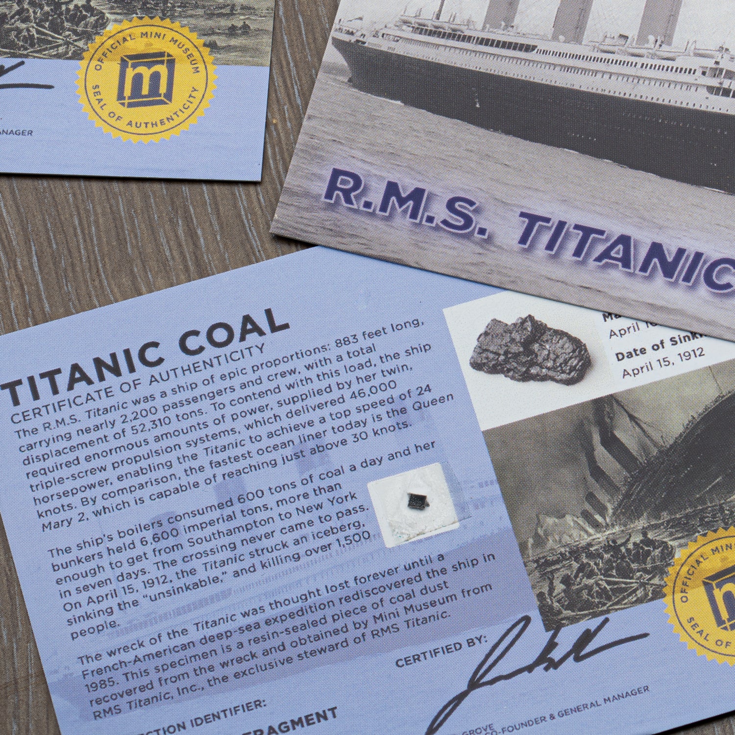 Image of Titanic Coal - Display Card