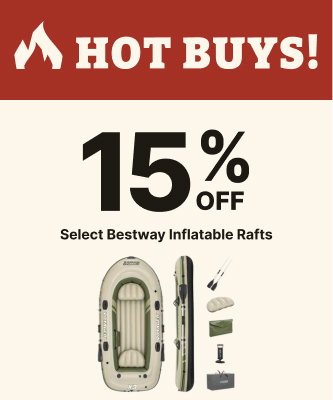 15% Off Select Bestway Inflatable Rafts