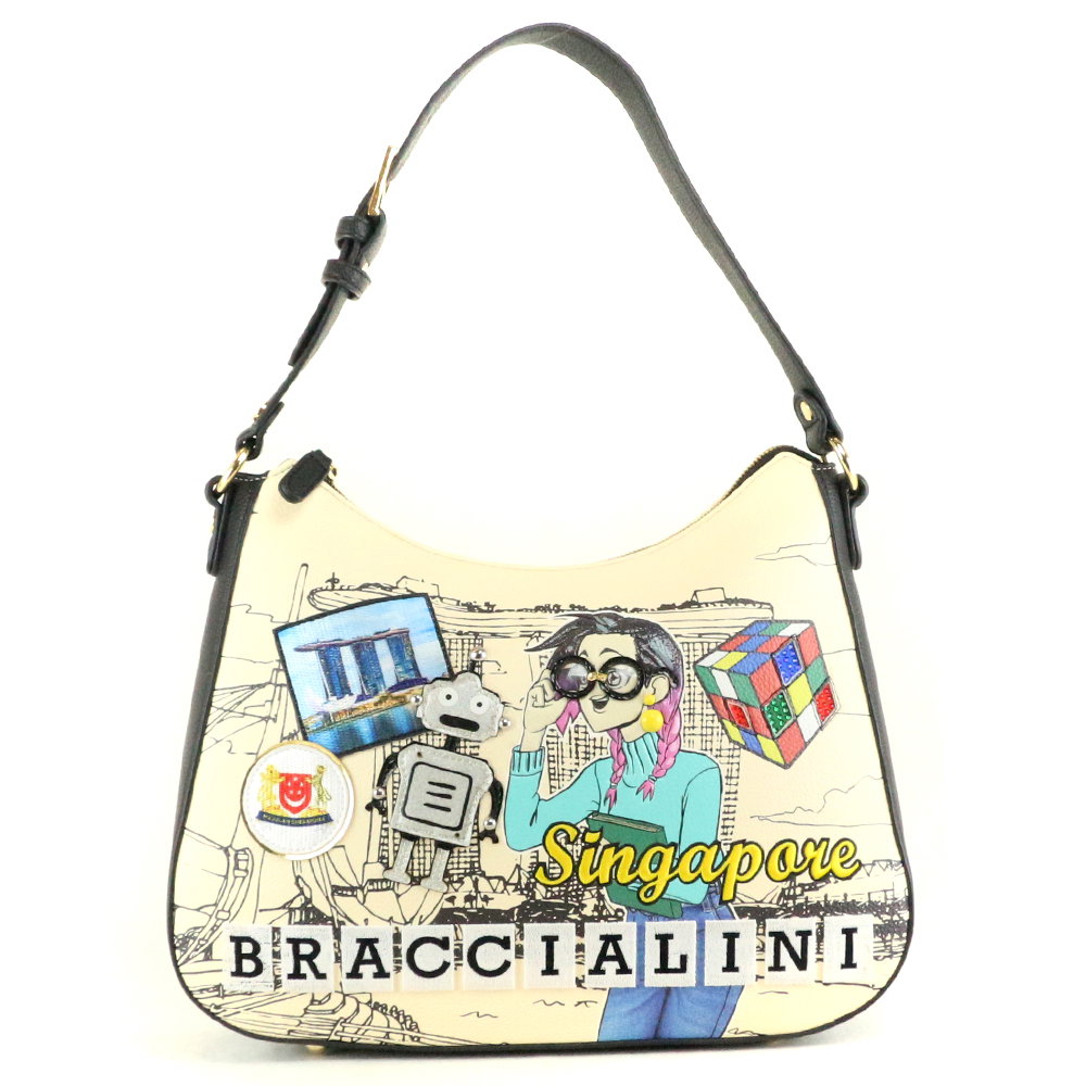 Braccialini Cartoline Borsa a spalla B17376 UNICO