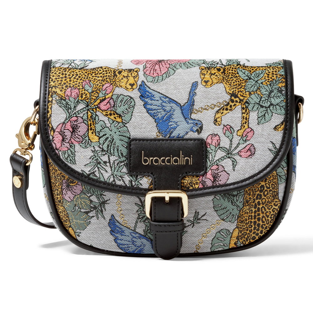Braccialini JACQUARD Borsa a tracolla B17773 Grigio/Multi