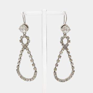 Silver Crystal Earrings