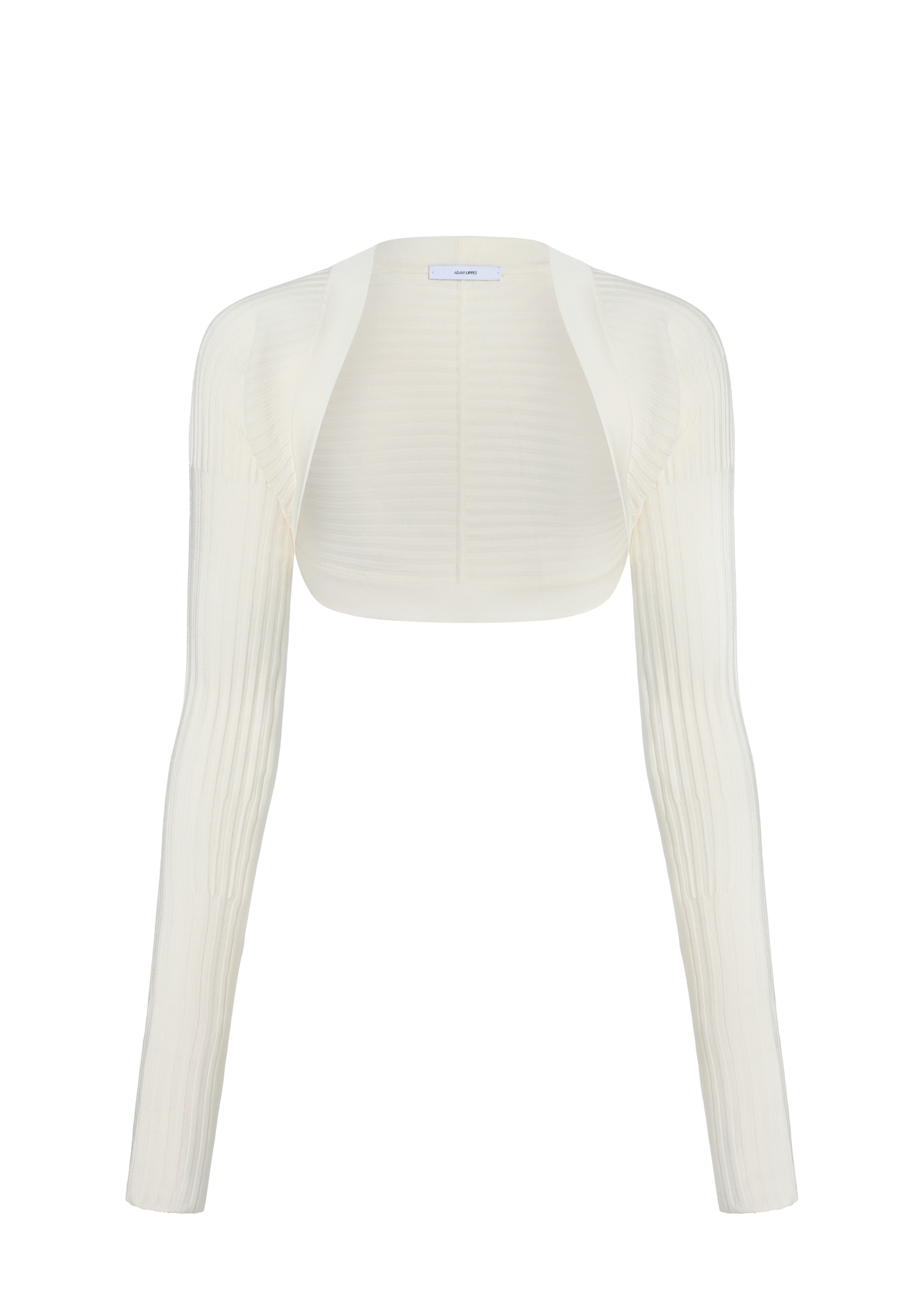 Ghost image of the safi shrug in ivory