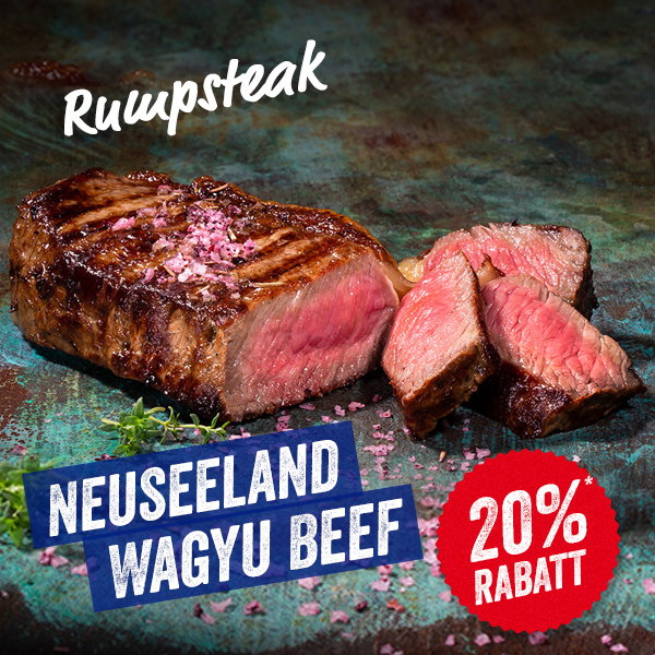 Neuseeland Wagyu Rumpsteak - 20% Rabatt* 