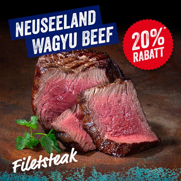 Neuseeland Wagyu Filetsteak - 20% Rabatt* 