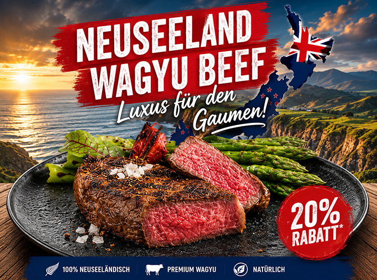 Neuseeland Wagyu Beef mit 20% RABATT* 