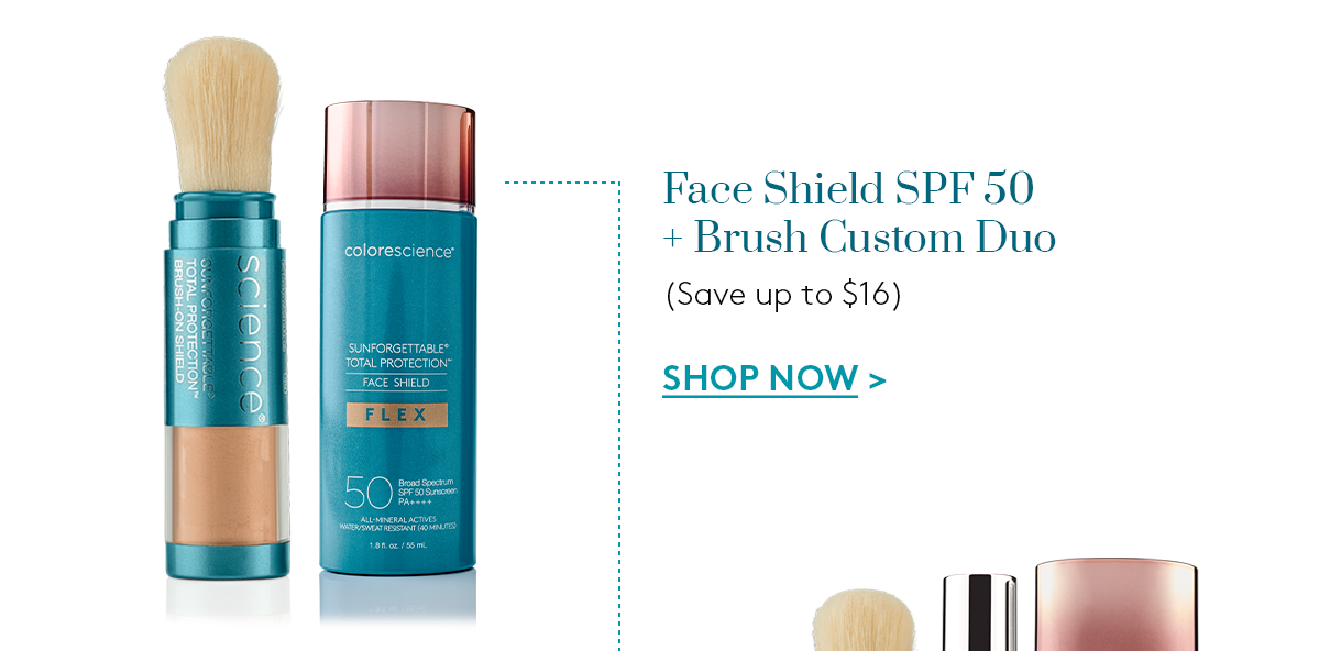 Shop Face Shield SPF 50 + Brush Custom Duo