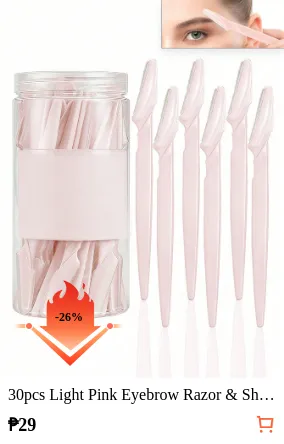 30pcs Light Pink Eyebrow Razor &...