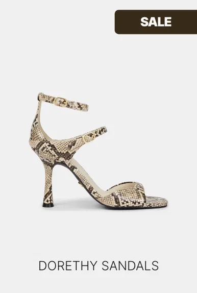 JV-DORETHY sandalen met snake print - snake
