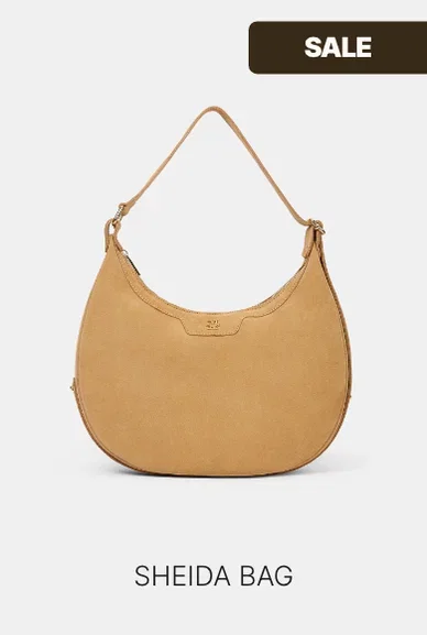 JV-SHEIDA tas van suède - beige